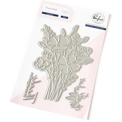 Pinkfresh Studio Press Plate - Playful Petals